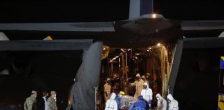 covid-19 traslado aéreo de pacientes desde la Santiago a regiones