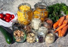 Envases para almacenar alimentos en el hogar