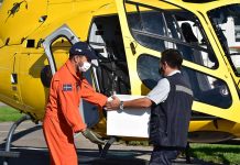 Ecocopter ayuda a trasladar vacunas contra el Covid-19 a sectores apartados de la Región Metropolitana