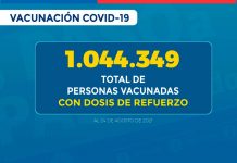 Chile superó el millón de dosis de refuerzo aplicadas de la vacuna contra SARS-CoV-2