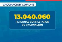Más de 13 millones de personas completaron su esquema de vacunación contra SARS-CoV-2