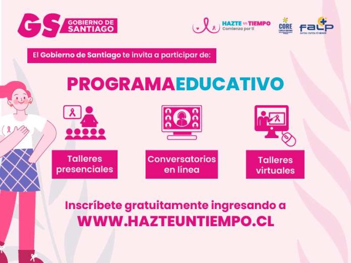 Participa en los talleres informativos para prevenir el cáncer de mama y el cáncer cervicouterino