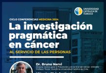 Dr. Bruno Nervi, referente en oncología, abordará desafíos del cáncer a nivel nacional y regional en conferencia