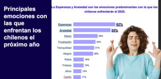 Ansiedad y esperanza, las dos emociones predominantes con que los chilenos enfrentarán el futuro económico del país en 2025