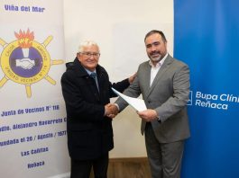 Clínica Bupa Reñaca y Junta de Vecinos Comandante Alejandro Navarrete firman convenio en beneficio de la comunidad