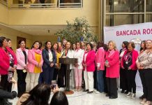 Diputadas de la Bancada Rosa firman compromiso por el cáncer de mama  en su primer aniversario