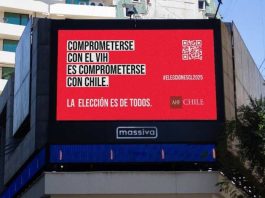 Mensajes en las calles de Santiago llaman a no olvidar el VIH en medio de la carrera presidencial Mensajes en las calles de Santiago llaman a no olvidar el VIH en medio de la carrera presidencial