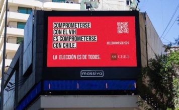 Mensajes en las calles de Santiago llaman a no olvidar el VIH en medio de la carrera presidencial Mensajes en las calles de Santiago llaman a no olvidar el VIH en medio de la carrera presidencial