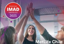 MetLife Chile es reconocida como la empresa líder del sector financiero en el ranking IMAD 2025