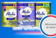 MINSAL actualiza información sobre alerta alimentaria de productos fórmulas infantiles marca Alula por nuevo lote afectado