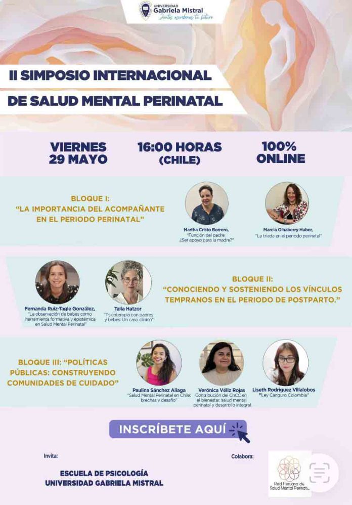 Universidad Gabriela Mistral realizará II Simposio Internacional de Salud Mental Perinatal