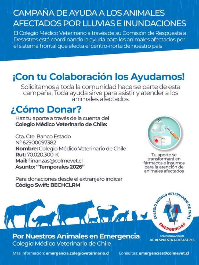 COLMEVET INICIA CAMPAÑA DE DONACIÓN DE RECURSOS POR INUNDACIONES