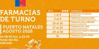 Seremi de Salud informa cambio en el sistema de turnos de farmacias en Punta Arenas a partir de agosto