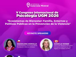 V Congreso Internacional de Psicología UGM 2026 analizará ecosistemas de bienestar: familia, entornos y políticas públicas para la prevención de la violencia V Congreso Internacional de Psicología UGM 2026 analizará ecosistemas de bienestar: familia, entornos y políticas públicas para la prevención de la violencia